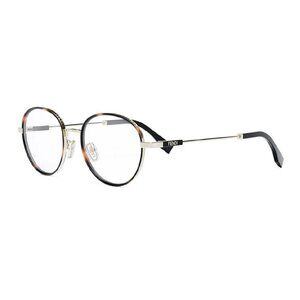 NEW FENDI EYEGLASSES HAVANA GOLD WOMEN EYEWEAR FENDI FE50052U 032